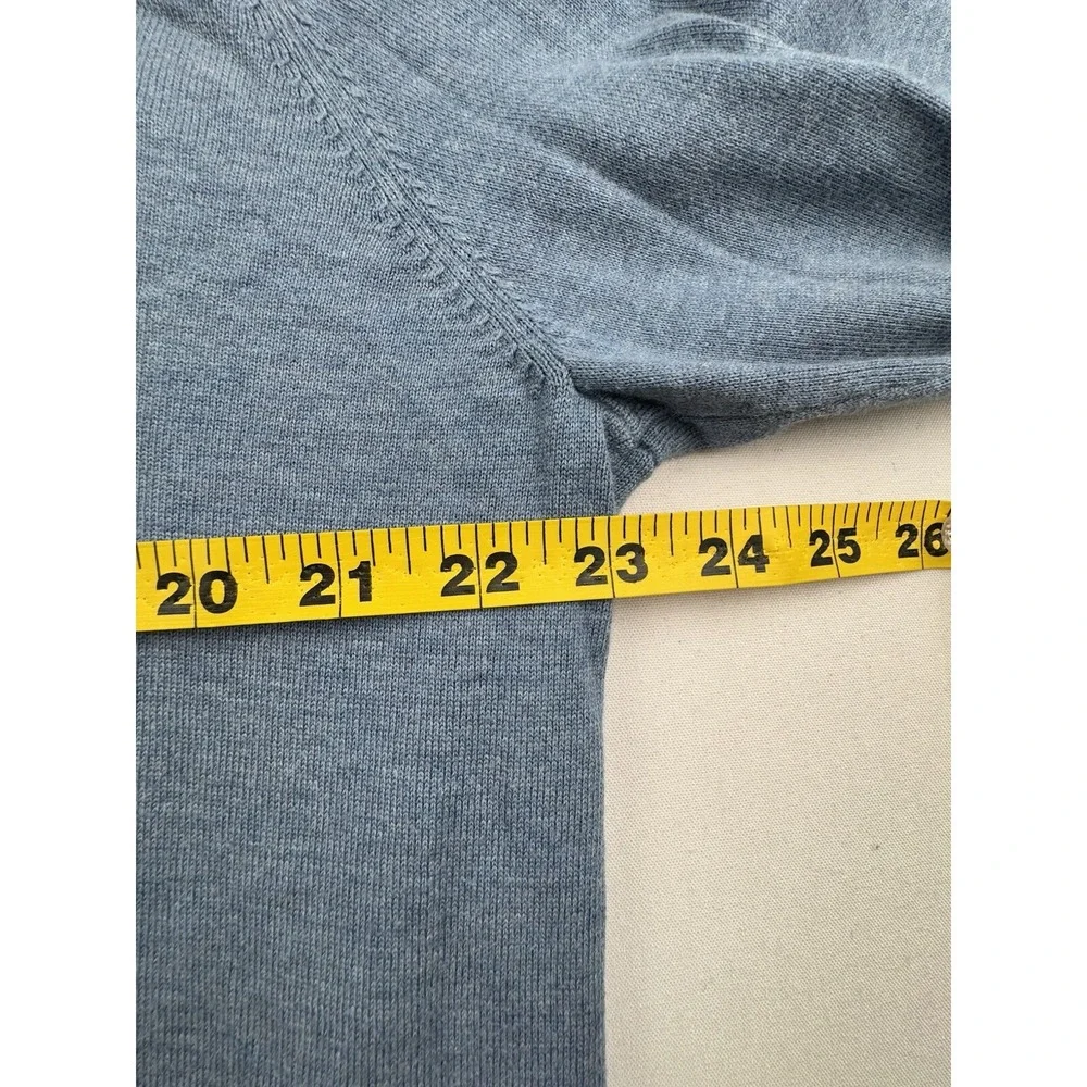 Brooks Brothers Sweater Mens Extra Large Blue Pullover Quarter Zip Supima Cotton